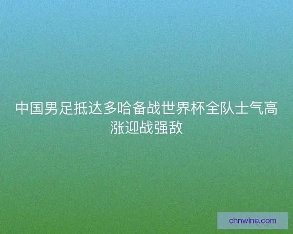 中国男足抵达多哈备战世界杯全队士气高涨迎战强敌